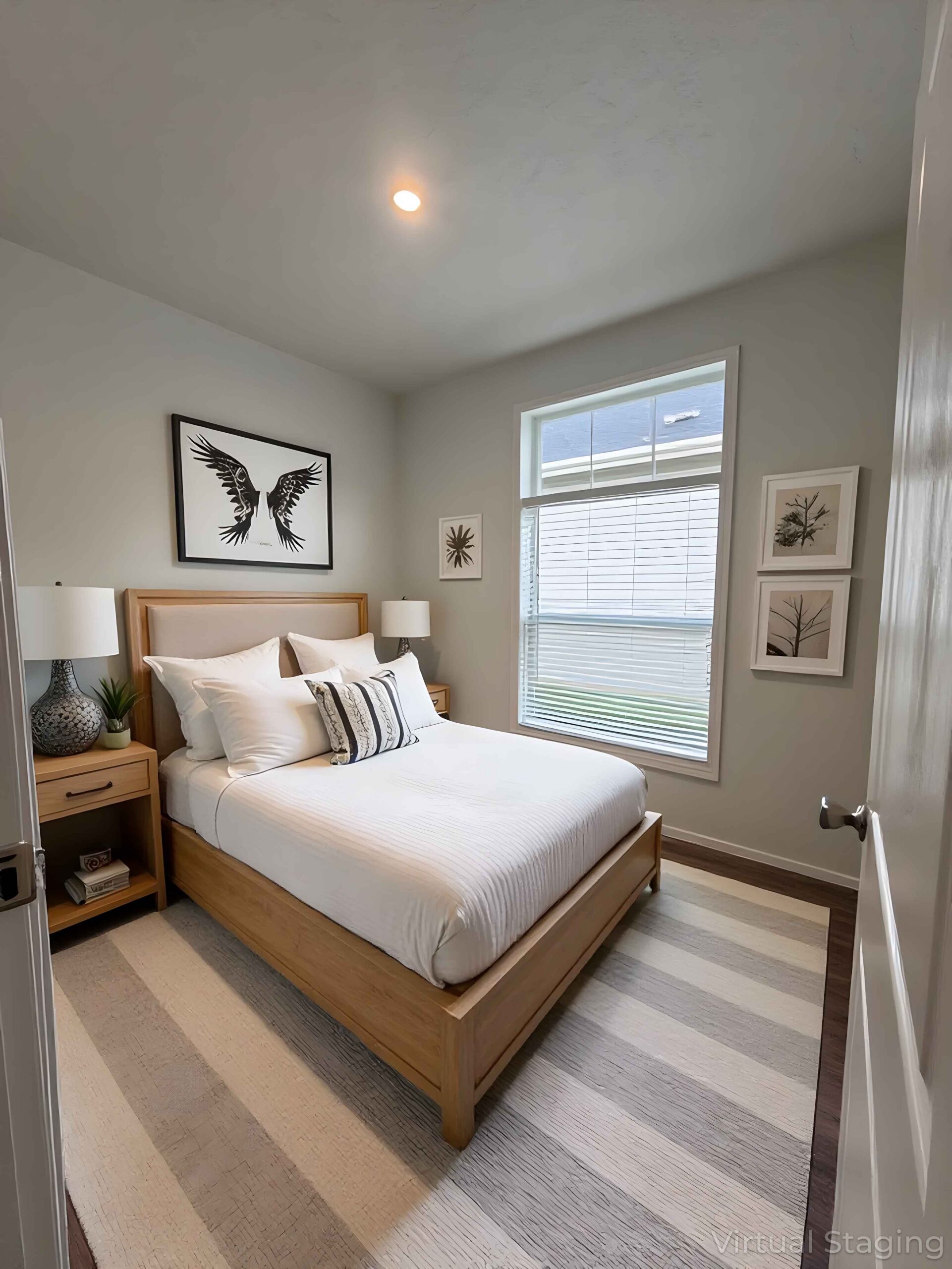 inviting modern bedroom with scenic window views at brooke view in boise id scaled