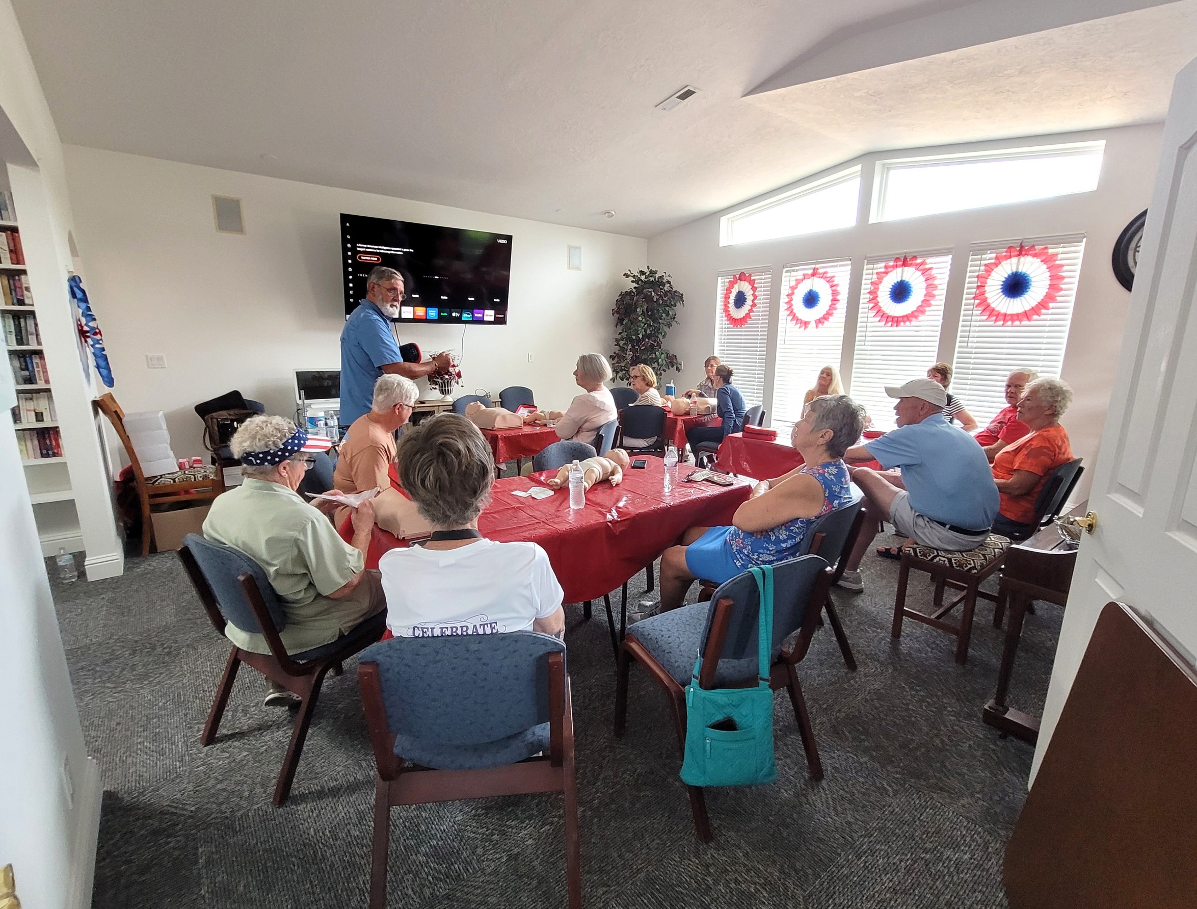 First Aid, CPR and AED class for Brooke View residents